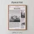 Maine Newspaper Print