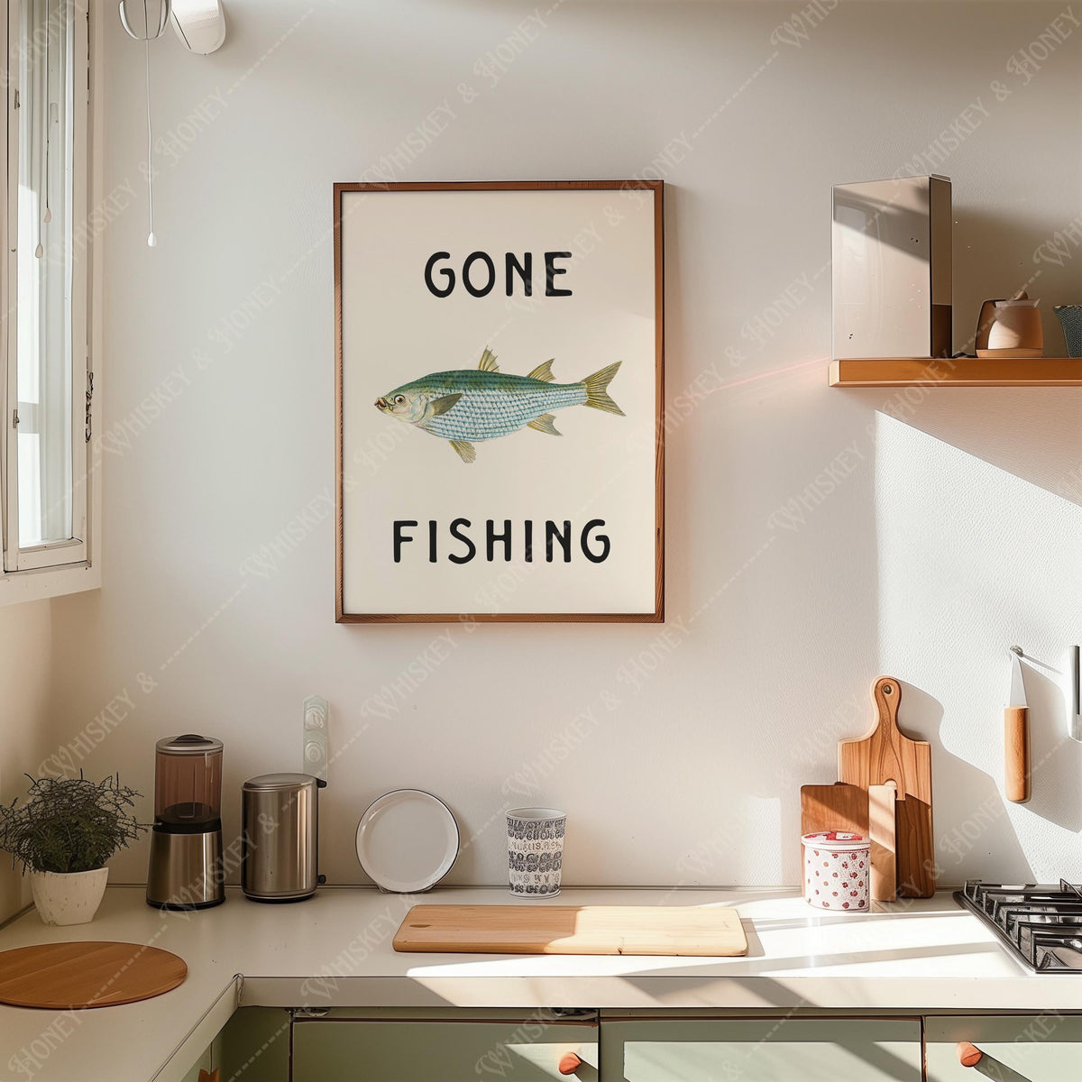 Gone Fishing Print