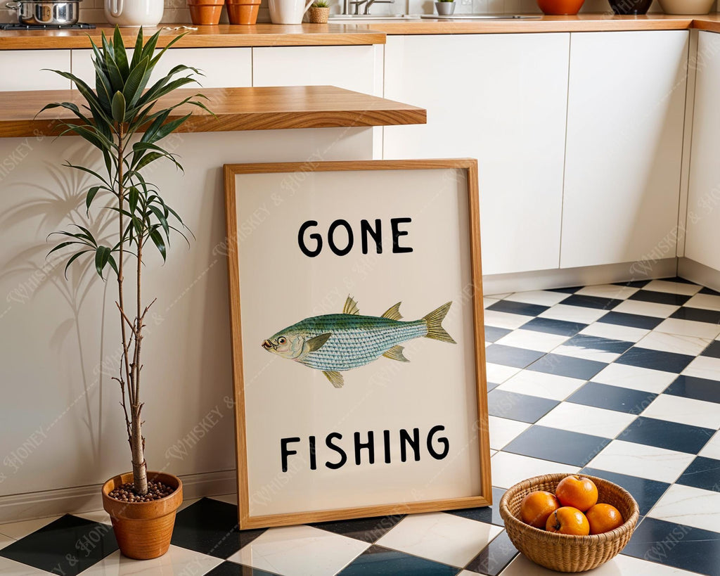 Gone Fishing Print