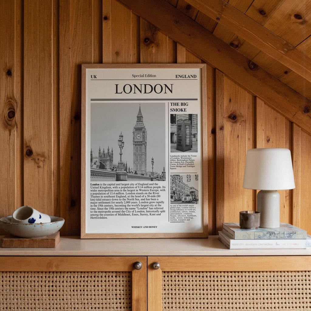 London Newspaper Print
