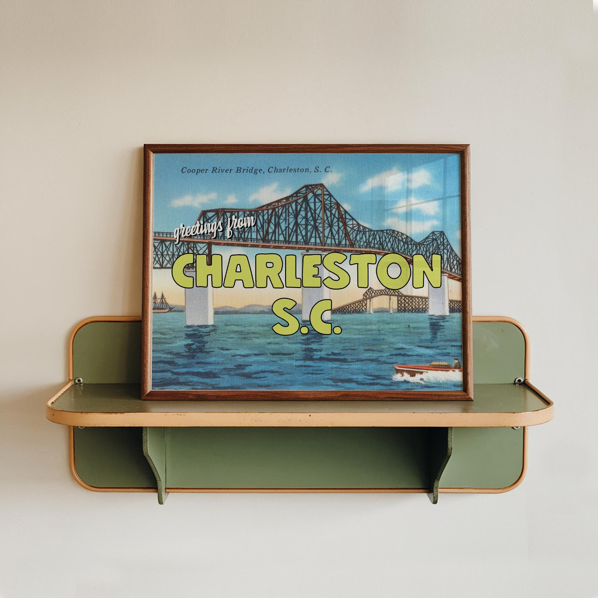 Greetings from Charleston SC Art Print