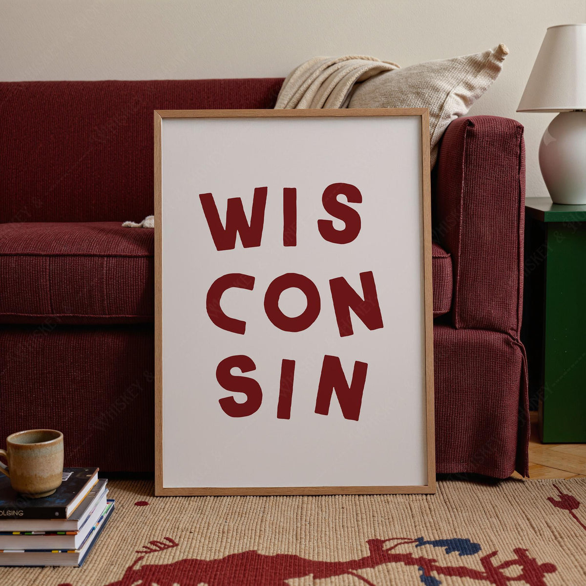 Wisconsin Typography Print