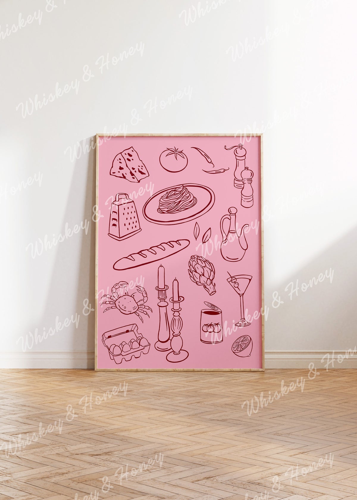Italian Kitchen Ingredient Art Print