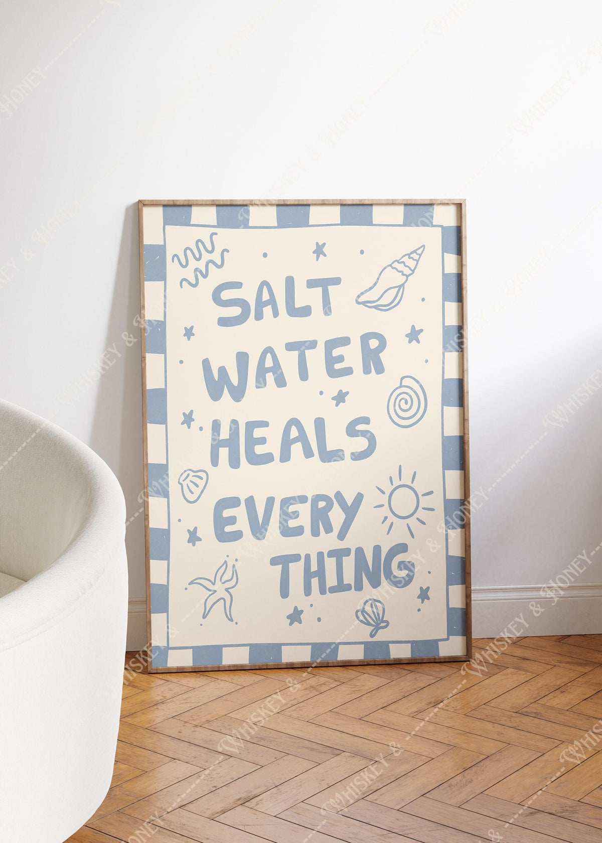 Salt Water Heals Everything Print