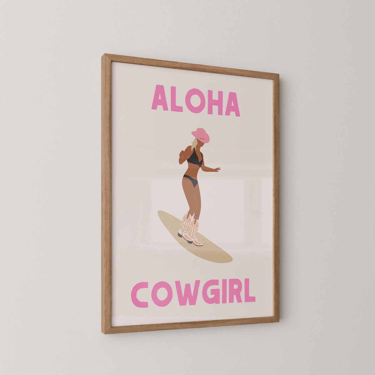 Aloha Cowgirl Print