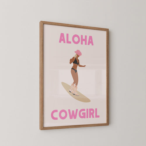 Aloha Cowgirl Print