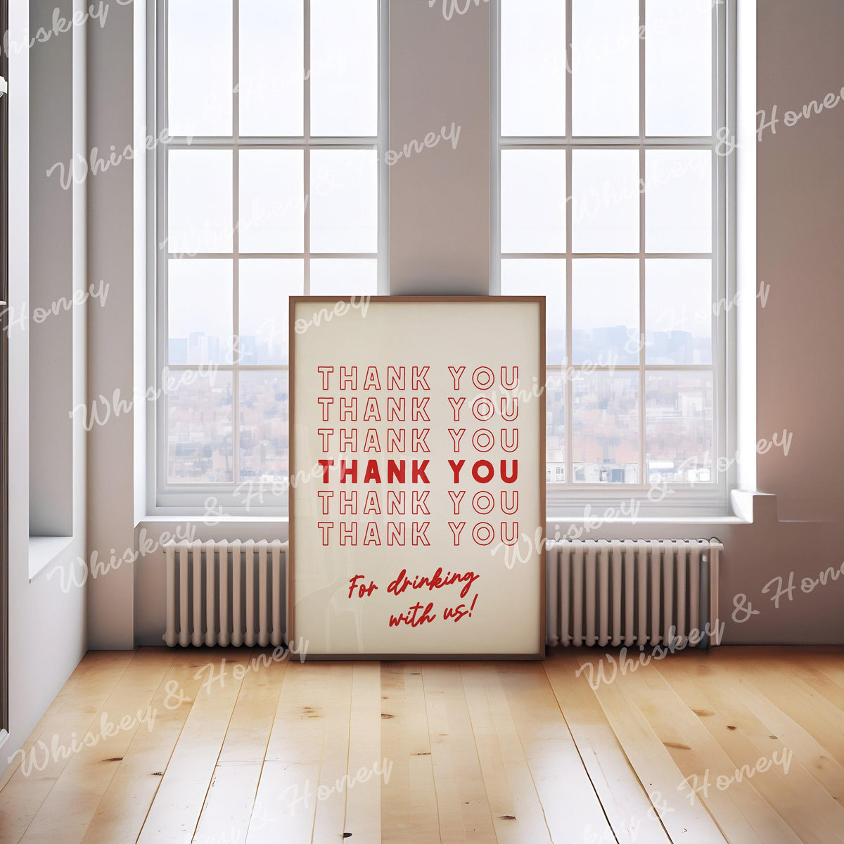 Thank You For Drinking With Us Print