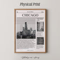 Chicago Illinois Newspaper Print
