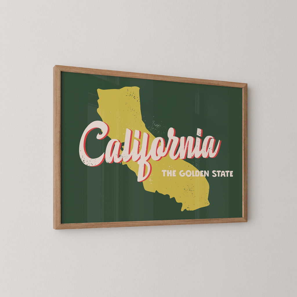 California Golden State Print