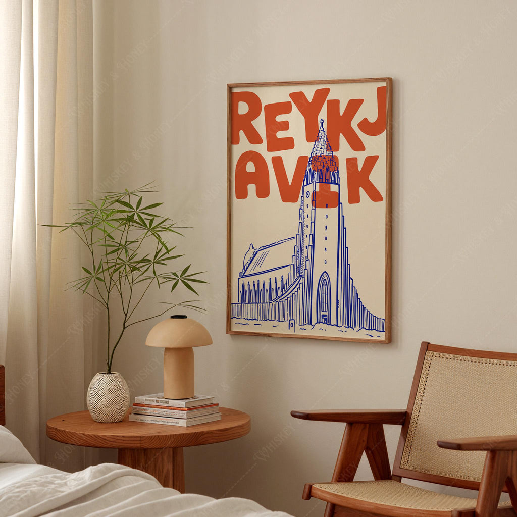 Reykjavik Iceland Travel Print