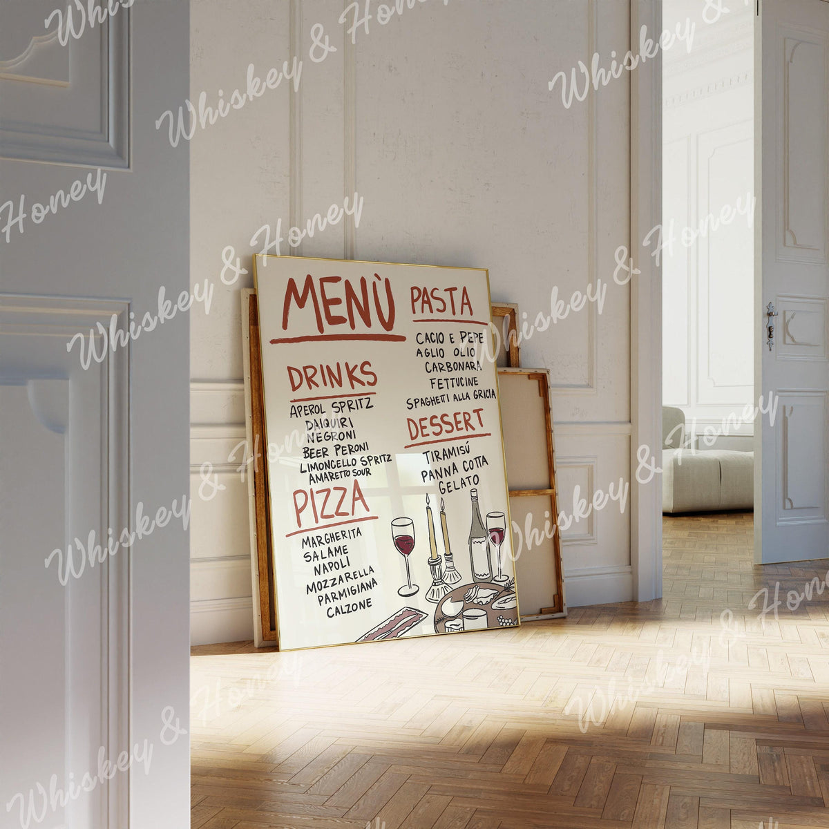 Italian Menu Print