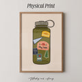 Granola Girl Water Bottle Print