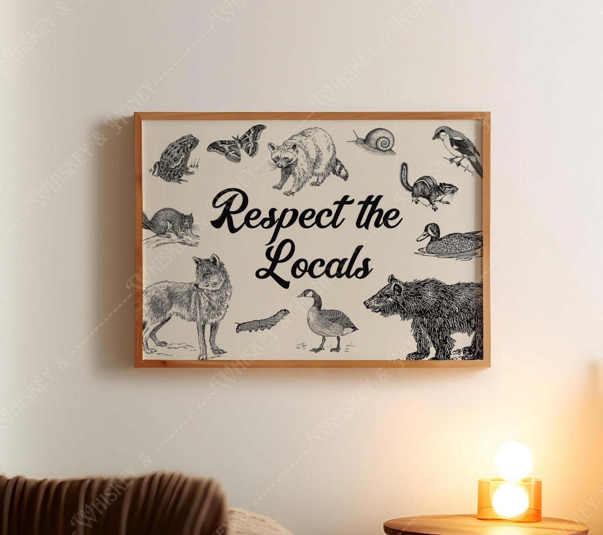 Respect The Locals Horizontal Print