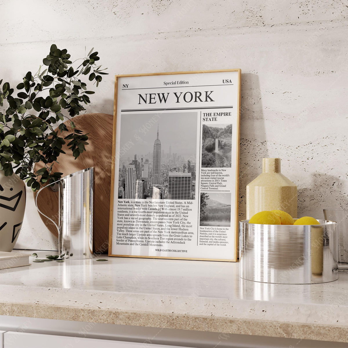 New York State Newspaper Print