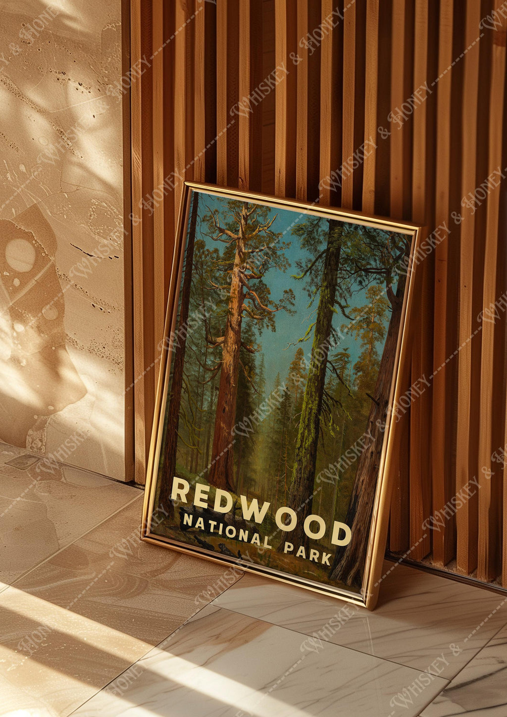 Vintage Redwood National Park Print