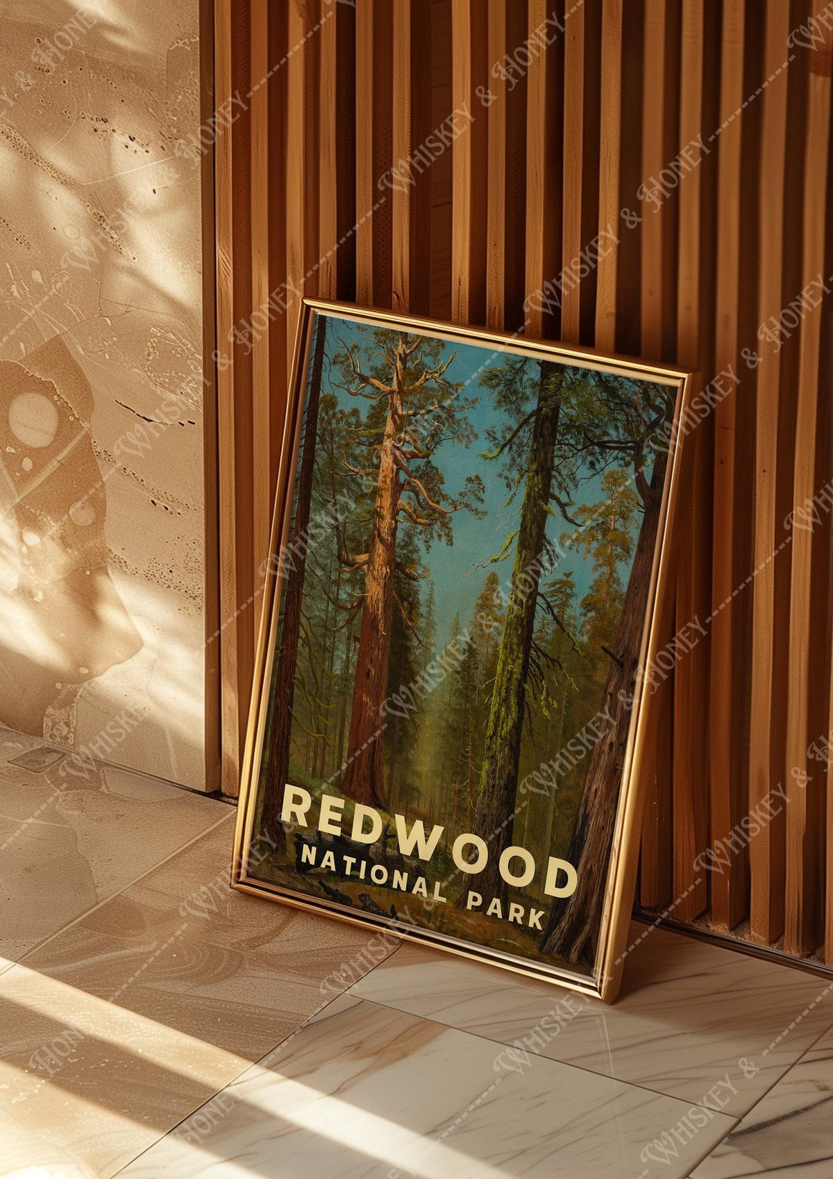 Vintage Redwood National Park Print