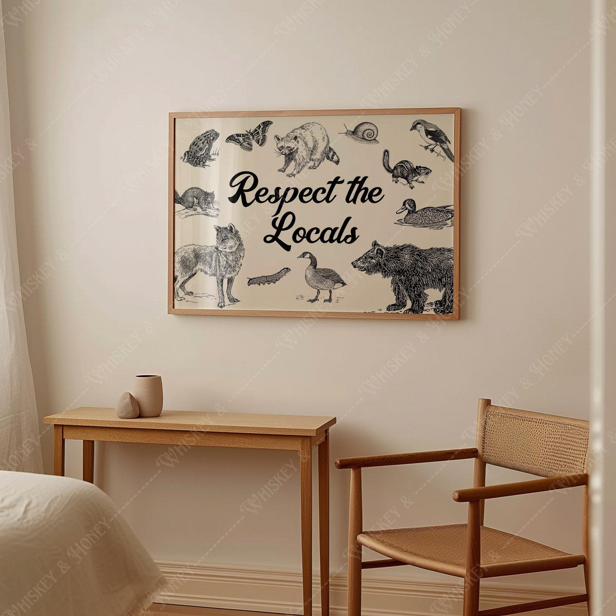 Respect The Locals Horizontal Print