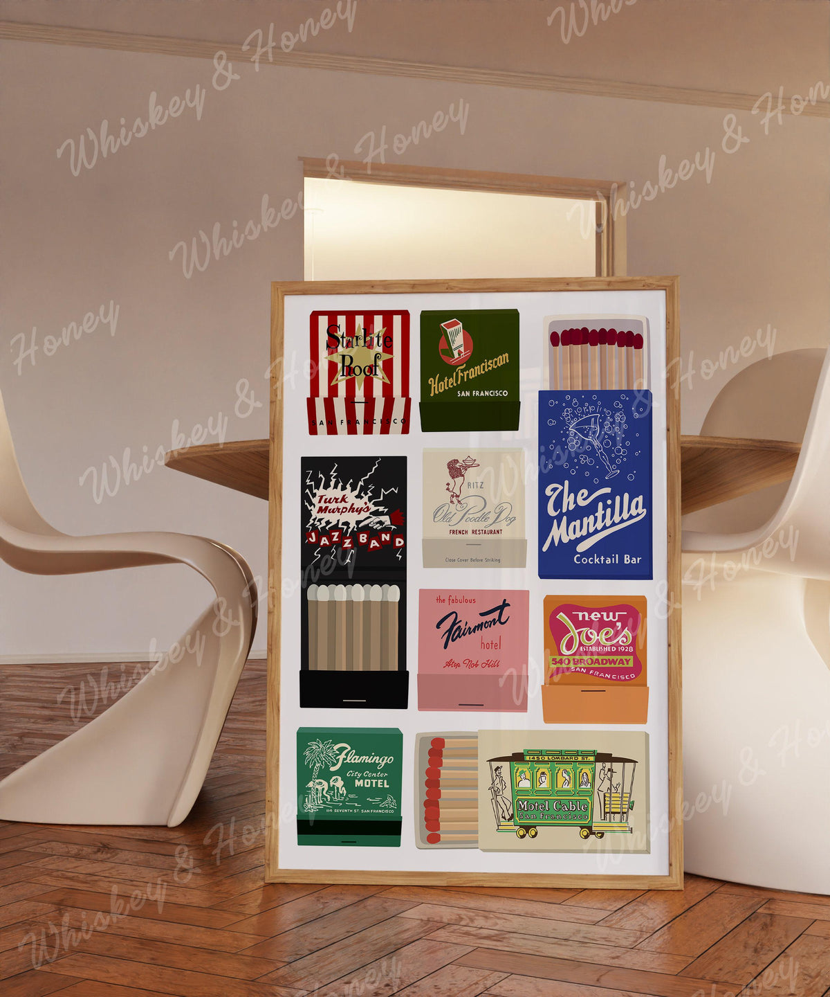 San Francisco Matchbook Art Print