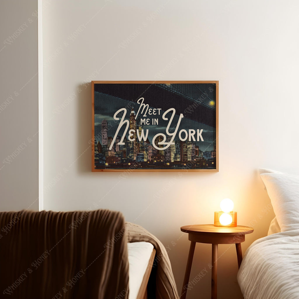 Meet Me in New York City Skyline Print