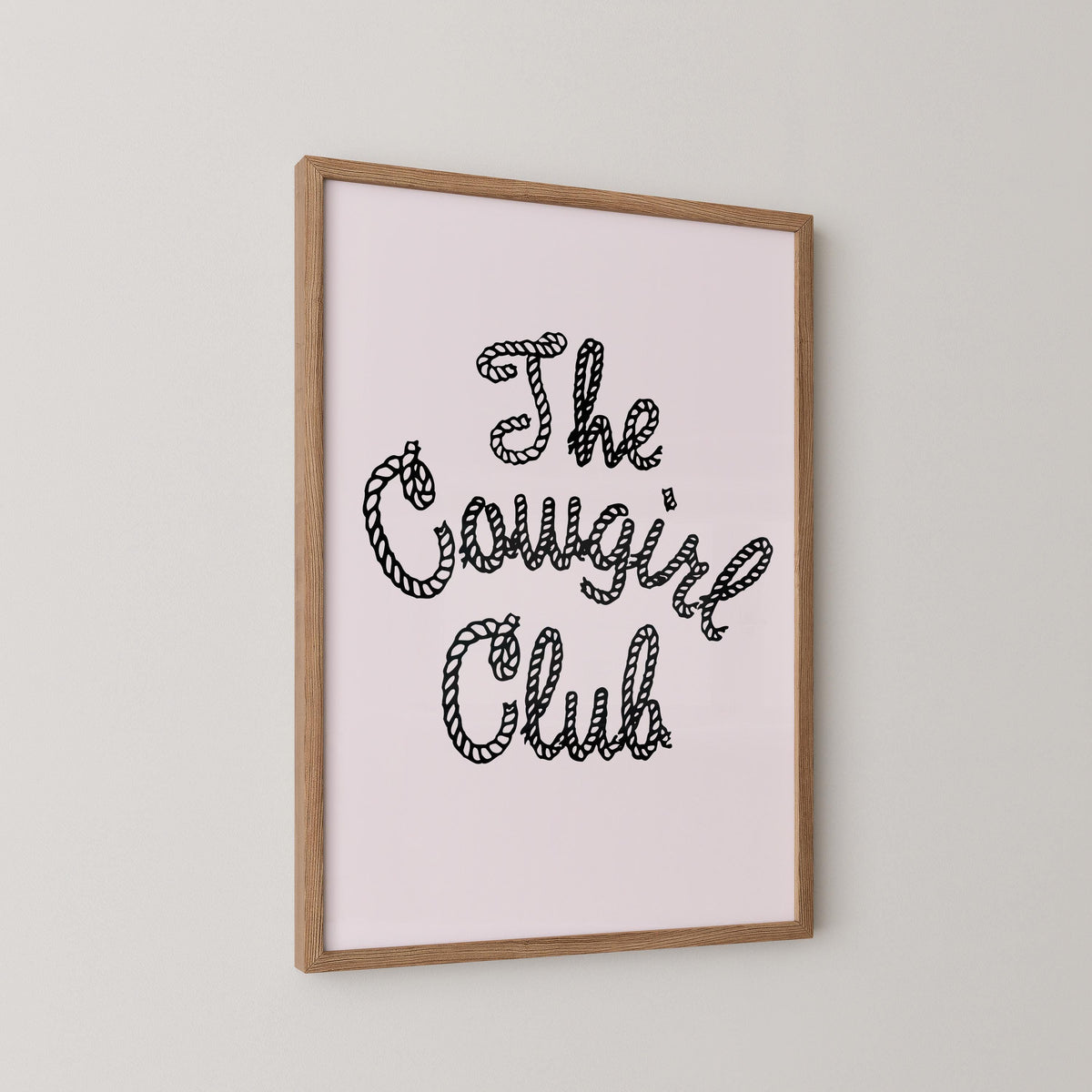 The Cowgirl Club Rope Print