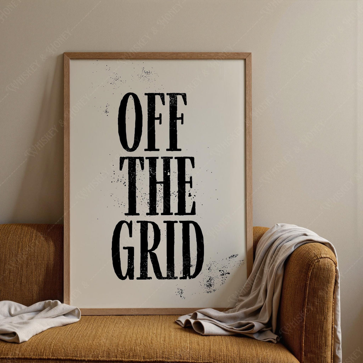 Off the Grid Typography Print