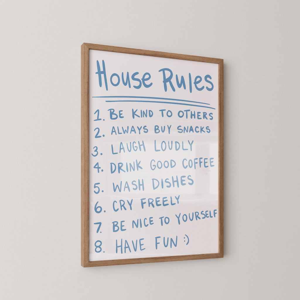 House Rules Print