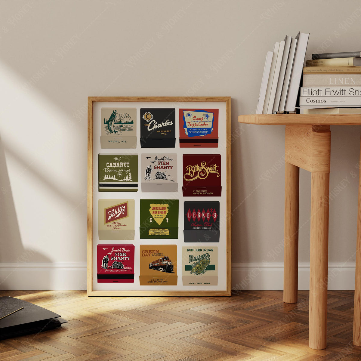 Vintage Wisconsin Matchbook Art Print