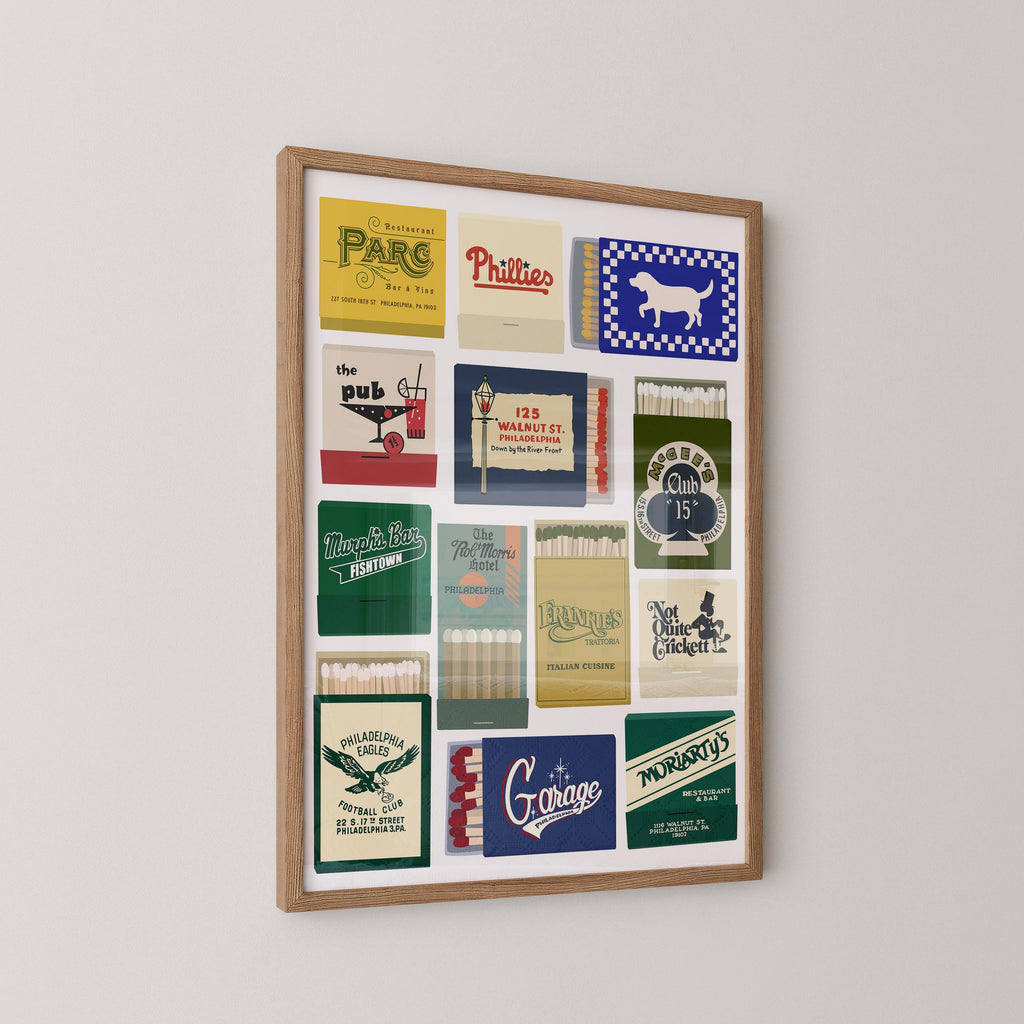 Philadelphia Matchbook Art Print