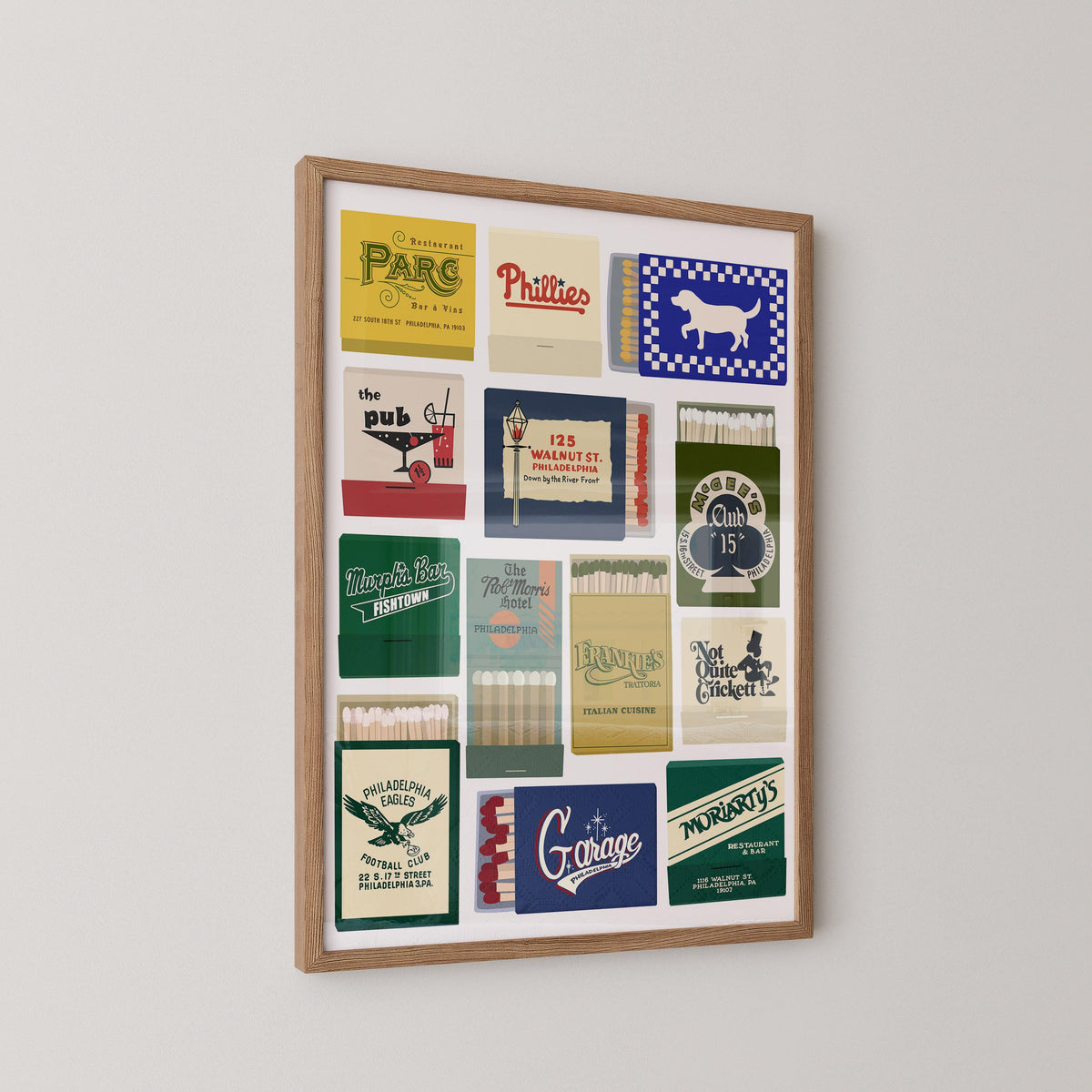 Philadelphia Matchbook Art Print