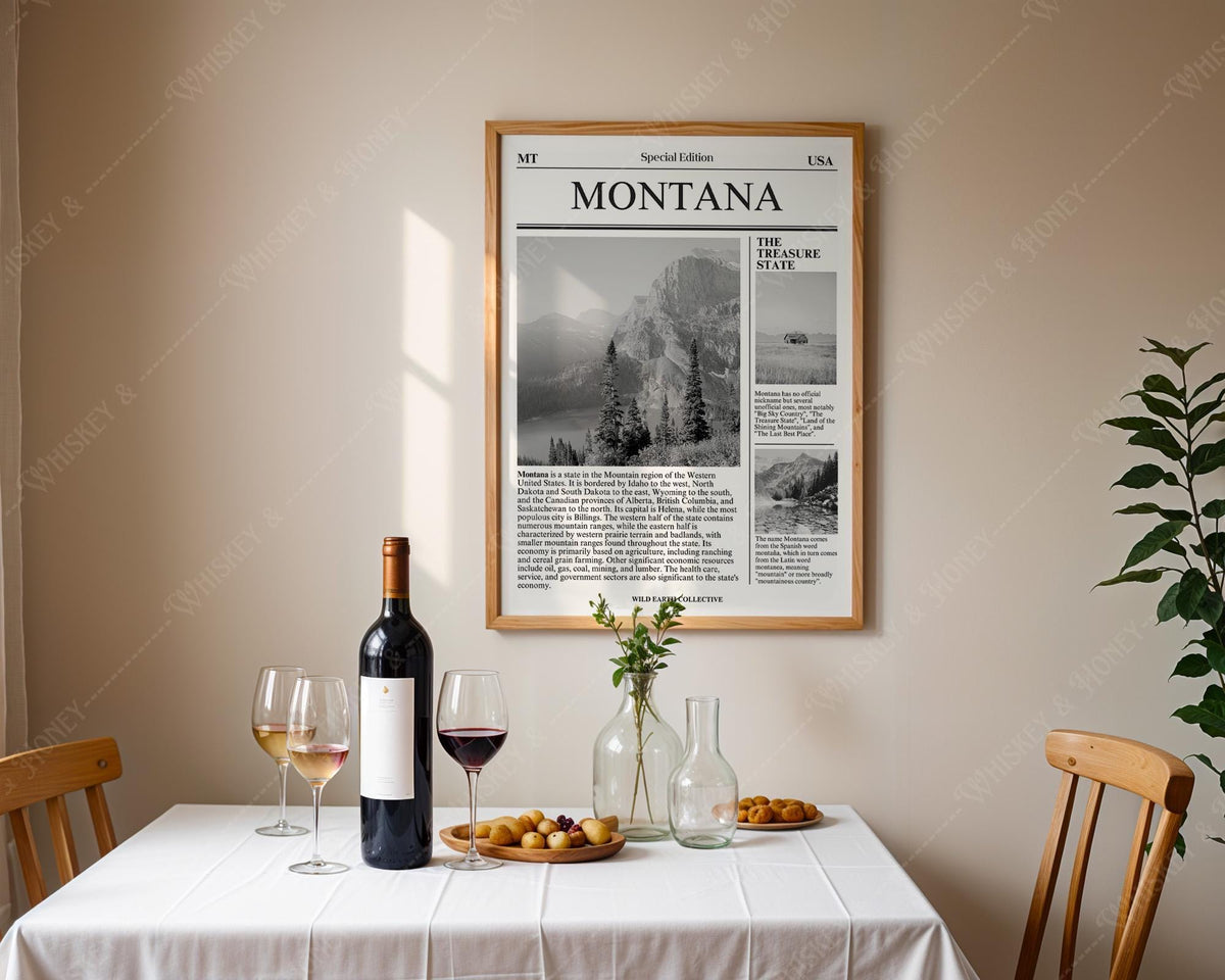 Montana State Newspaper Print