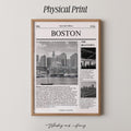 Boston Newspaper Print