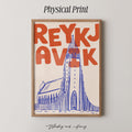 Reykjavik Iceland Travel Print