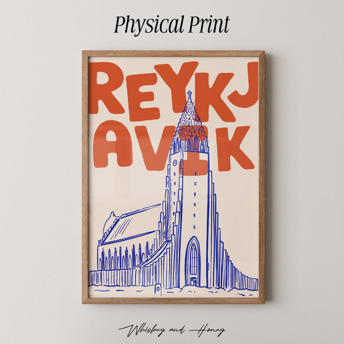 Reykjavik Iceland Travel Print