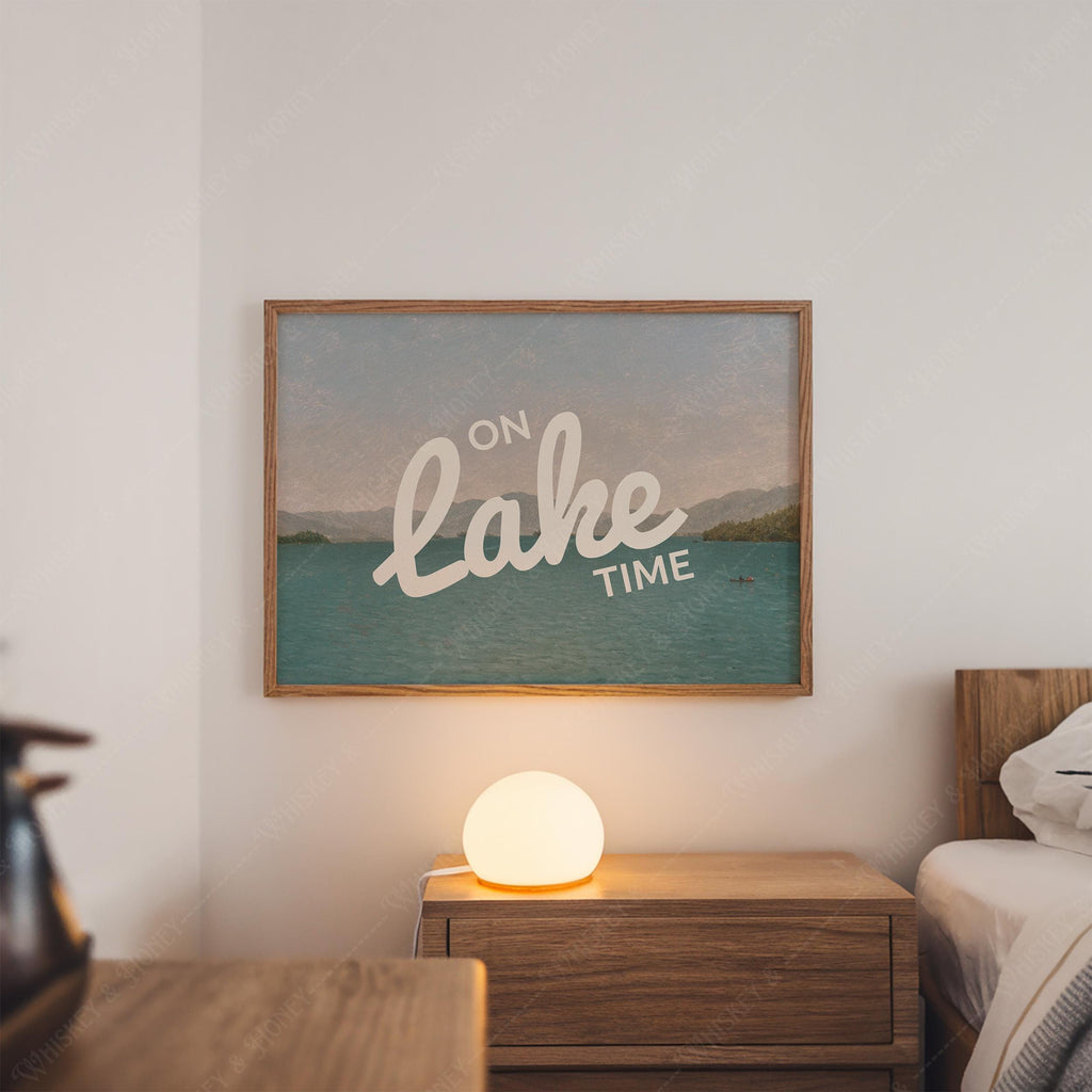 Vintage On Lake Time Print
