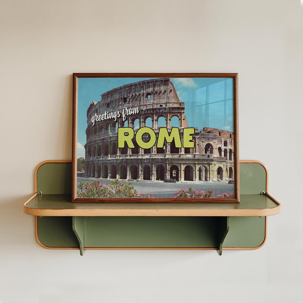 Greetings from Rome Postcard Print