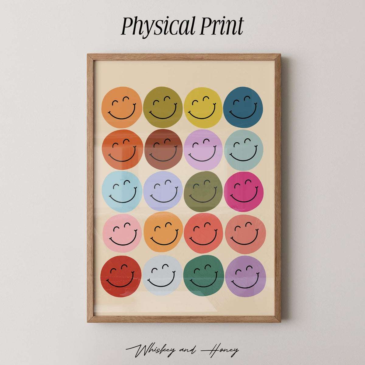 Smiley Faces Print