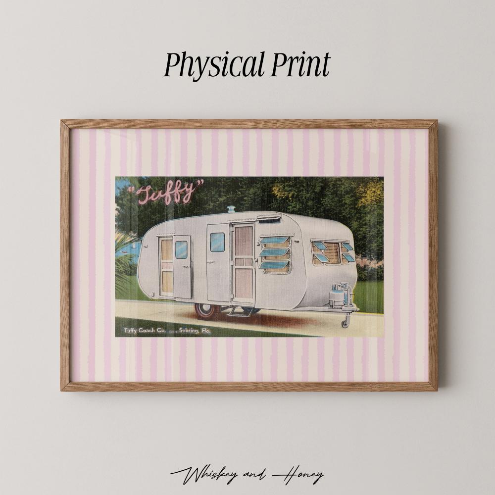 Retro Camper Art Print