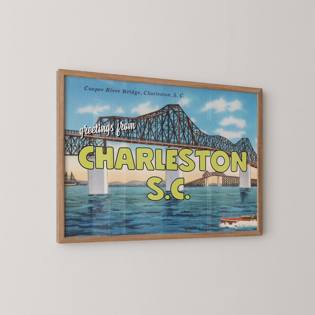 Greetings from Charleston SC Art Print