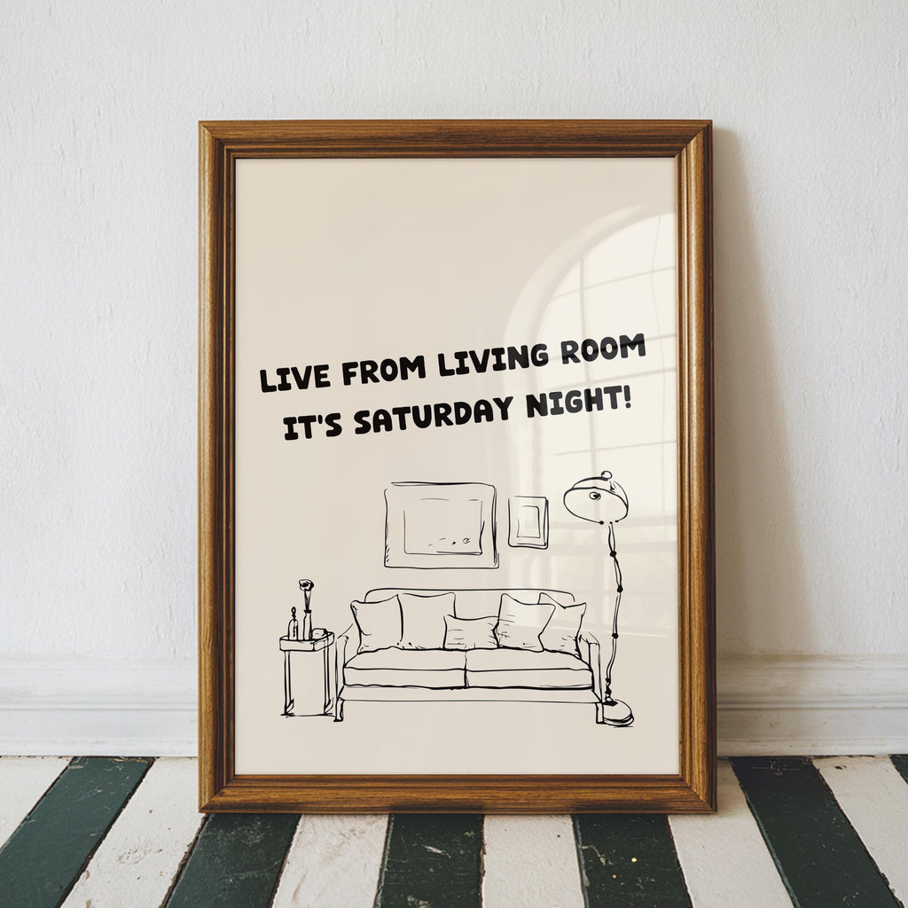Saturday Night Living Room Print