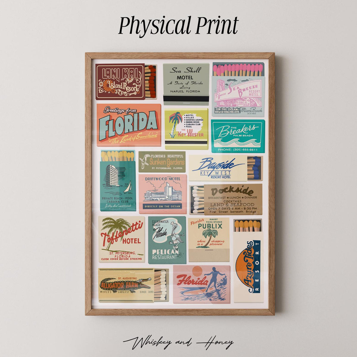 Vintage Florida Matchbooks Print