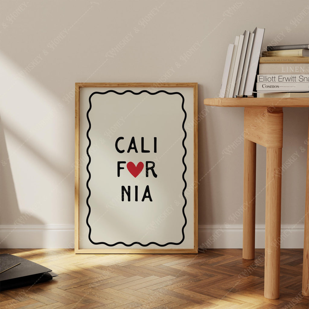 California Heart Print