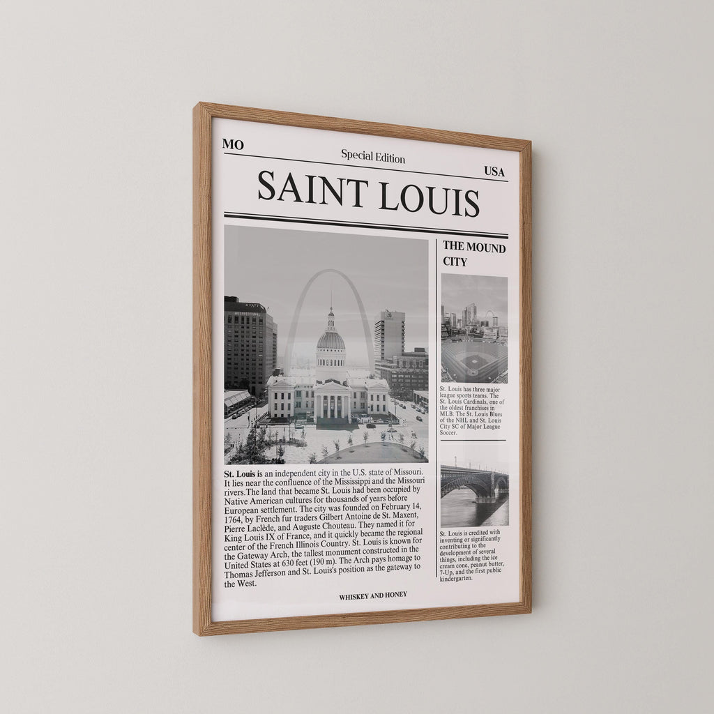 Saint Louis Newspaper Print