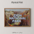 Vintage Greetings from Zion National Park Print