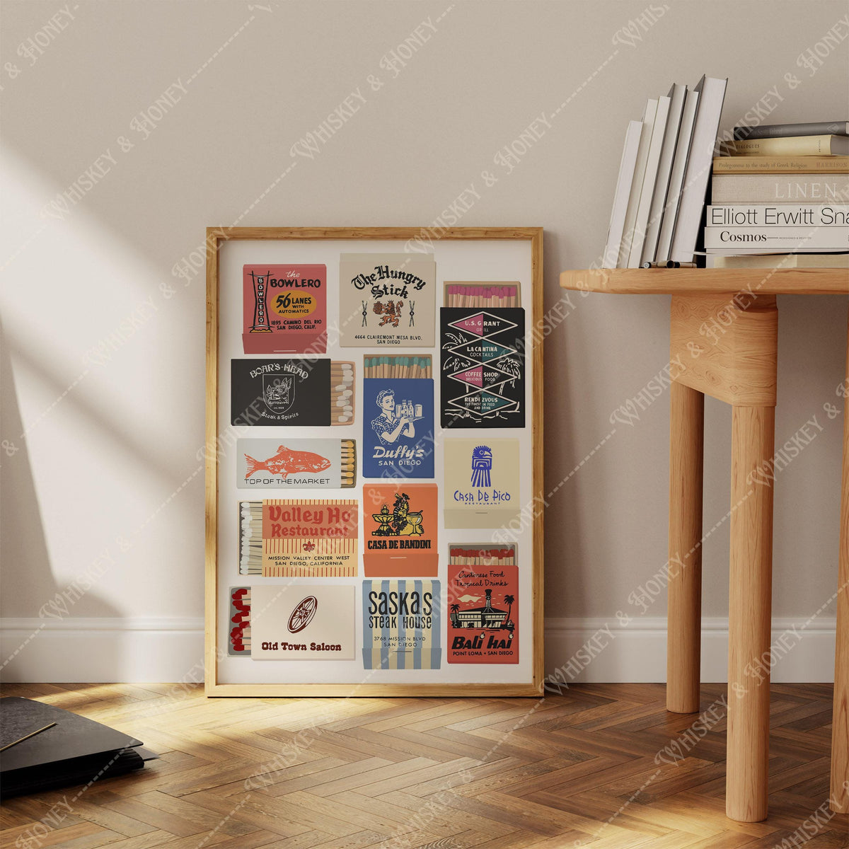 Vintage San Diego Matchbook Print