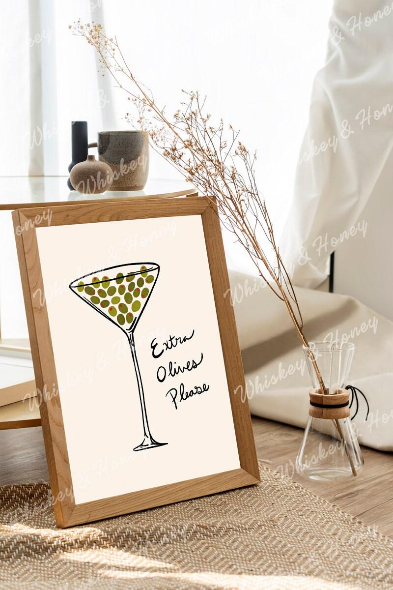 Extra Olives Please Martini Print