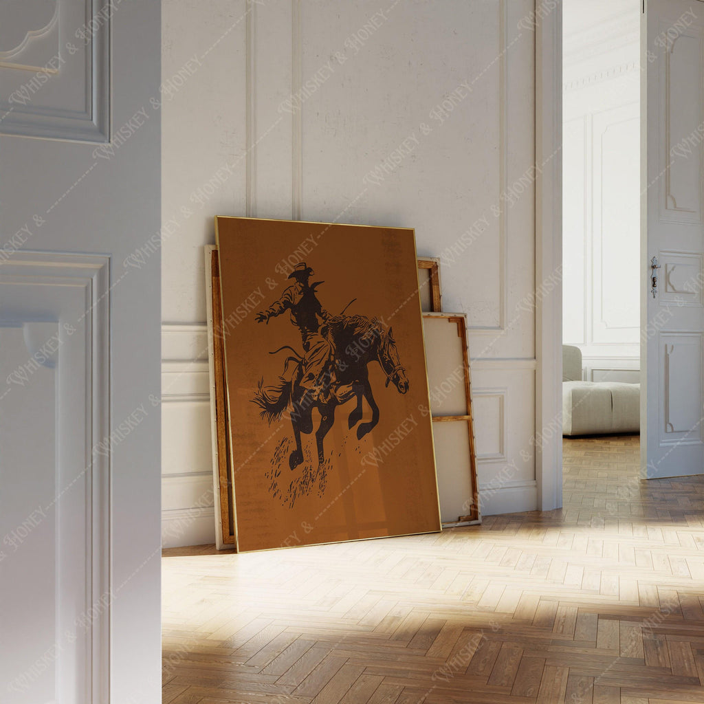 Bucking Bronco Print