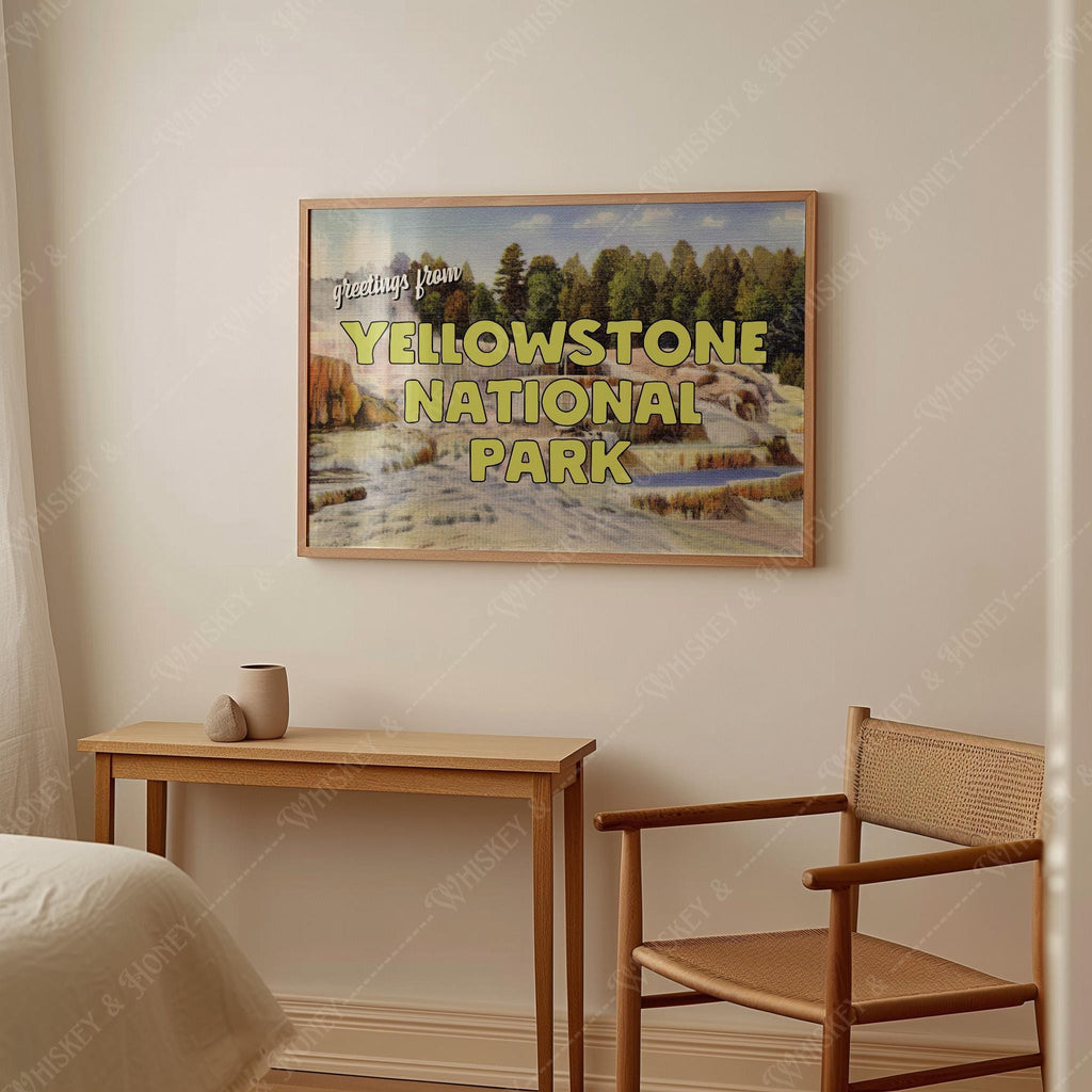 Greetings from Yellowstone National Park Print