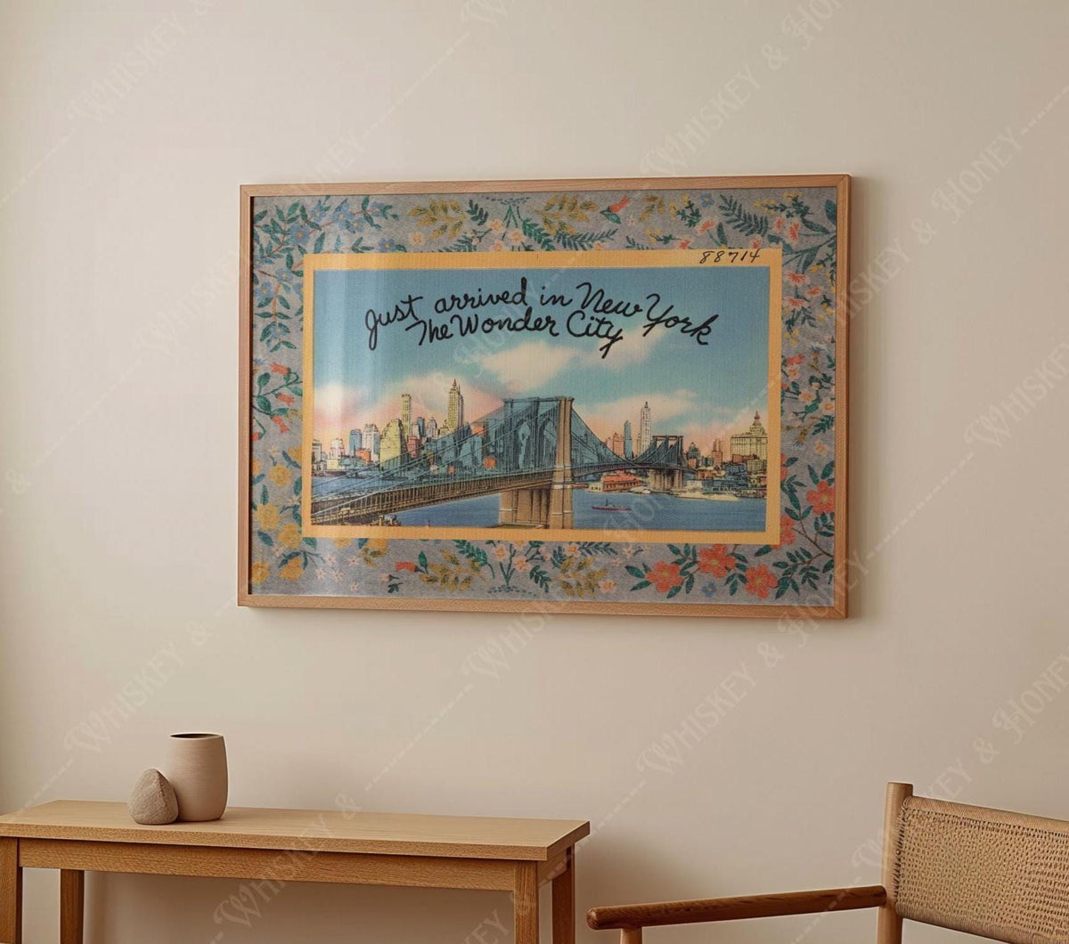 Just Arrived in New York Postcard Print