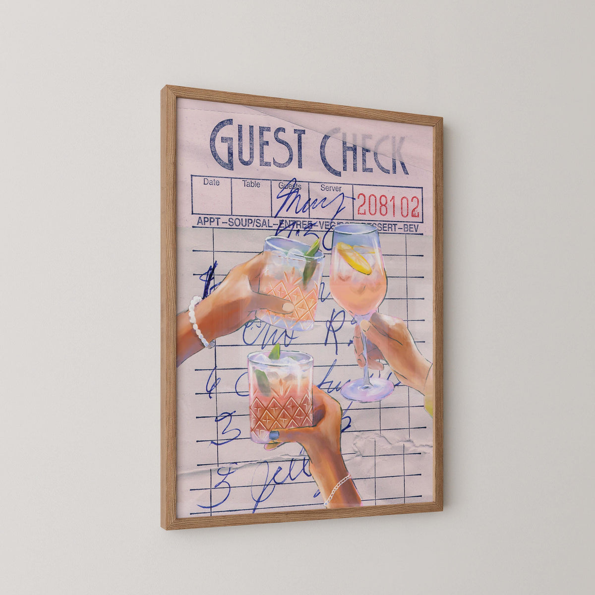 Cheers Guest Check Print