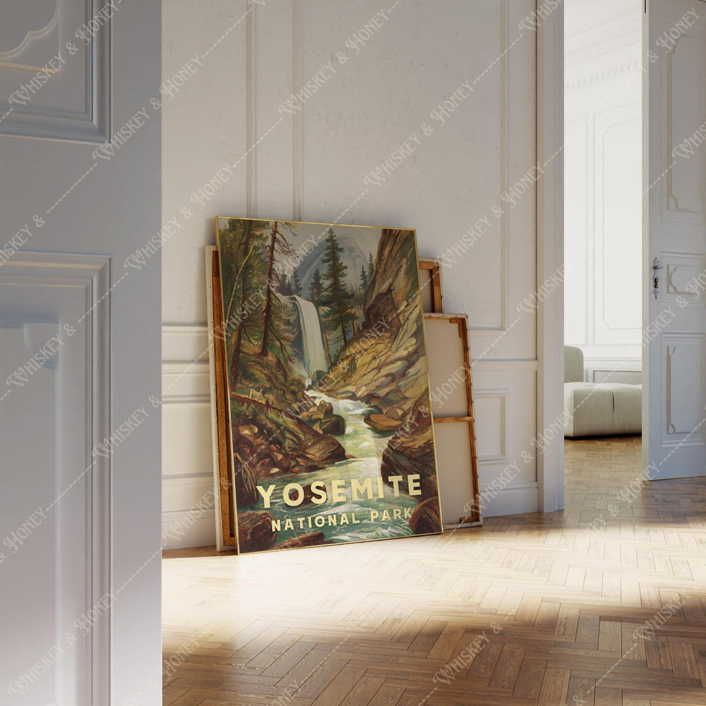 Vintage Yosemite National Park Print